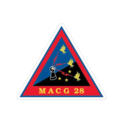MACG 28 (USMC) Transparent STICKER Die-Cut Vinyl Decal - The Sticker Space