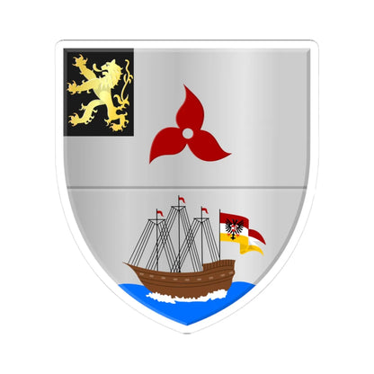 Machelen wapen (Belgium) (Coat of Arms) STICKER Vinyl Kiss-Cut Decal 3 Inch White - The Sticker Space