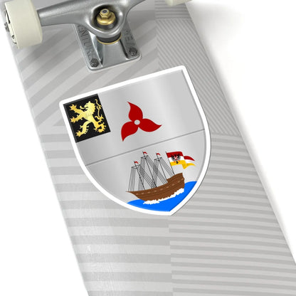 Machelen wapen (Belgium) (Coat of Arms) STICKER Vinyl Kiss-Cut Decal - The Sticker Space