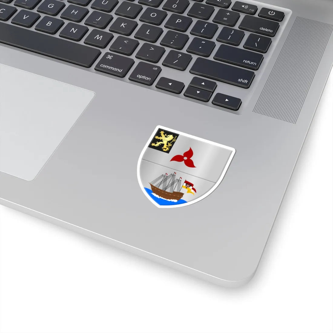 Machelen wapen (Belgium) (Coat of Arms) STICKER Vinyl Kiss-Cut Decal - The Sticker Space