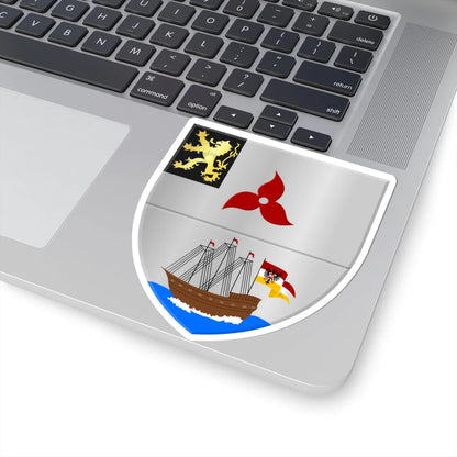 Machelen wapen (Belgium) (Coat of Arms) STICKER Vinyl Kiss-Cut Decal - The Sticker Space