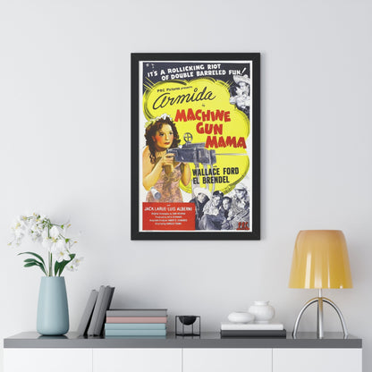 MACHINE GUN MAMA 1944 - Framed Movie Poster-The Sticker Space