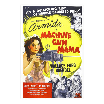 MACHINE GUN MAMA 1944 - Paper Movie Poster-24″ x 36″ (Vertical)-The Sticker Space