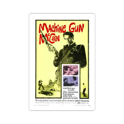 Machine Gun McCain 1970 Movie Poster STICKER Vinyl Die-Cut Decal 2 Inch - The Sticker Space