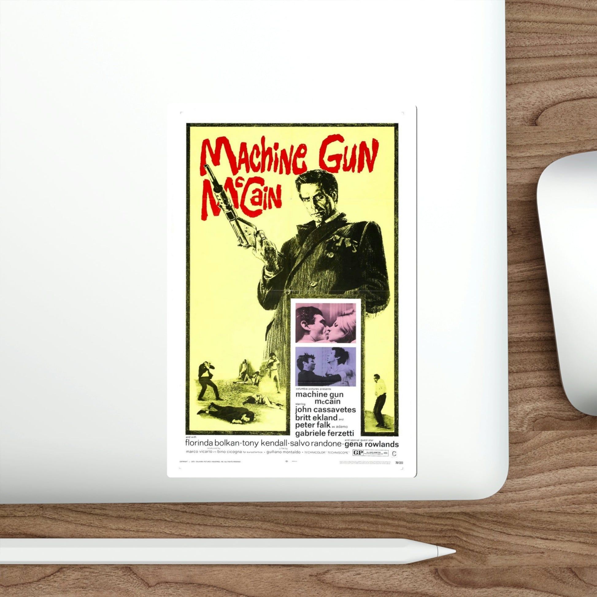 Machine Gun McCain 1970 Movie Poster STICKER Vinyl Die-Cut Decal-The Sticker Space