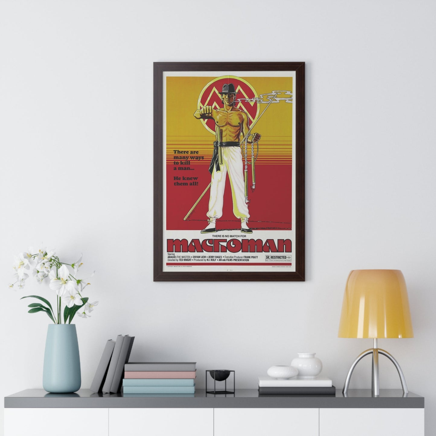 MACHOMAN 1980 - Framed Movie Poster-The Sticker Space