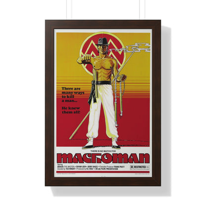 MACHOMAN 1980 - Framed Movie Poster-16″ x 24″-The Sticker Space