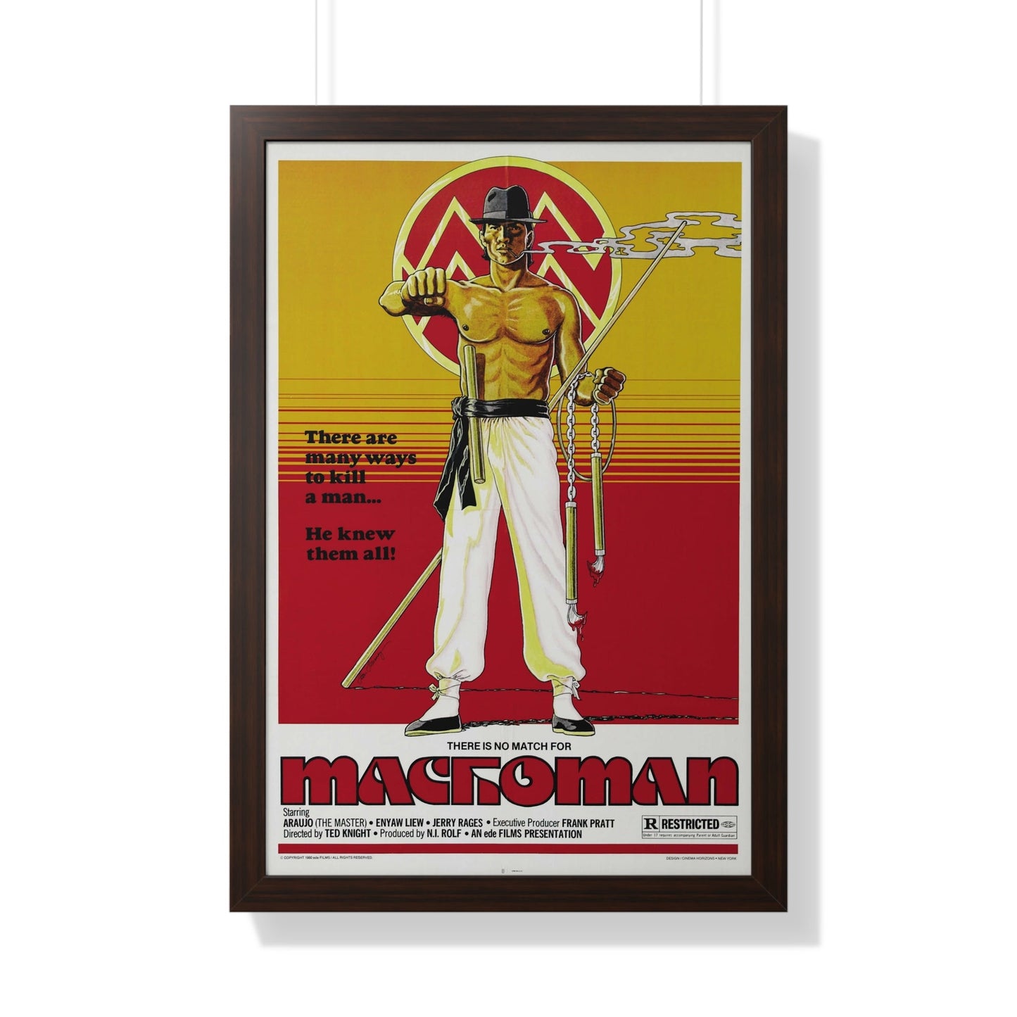 MACHOMAN 1980 - Framed Movie Poster-20" x 30"-The Sticker Space