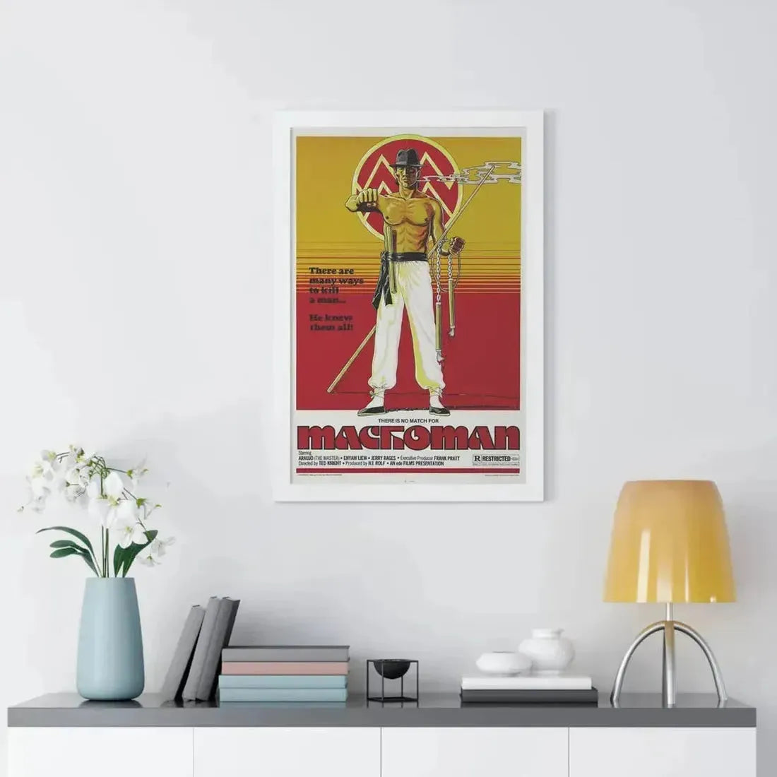 MACHOMAN 1980 - Framed Movie Poster - The Sticker Space
