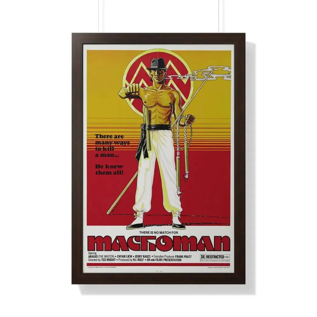 MACHOMAN 1980 - Framed Movie Poster - The Sticker Space