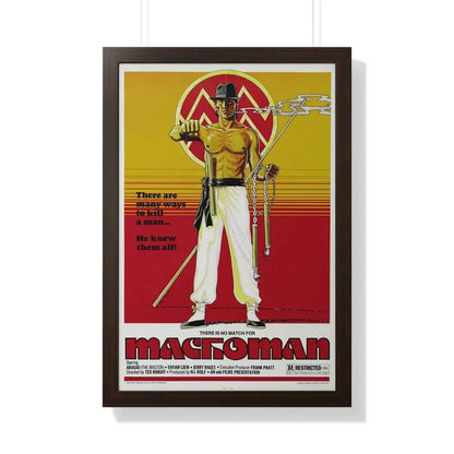 MACHOMAN 1980 - Framed Movie Poster - The Sticker Space