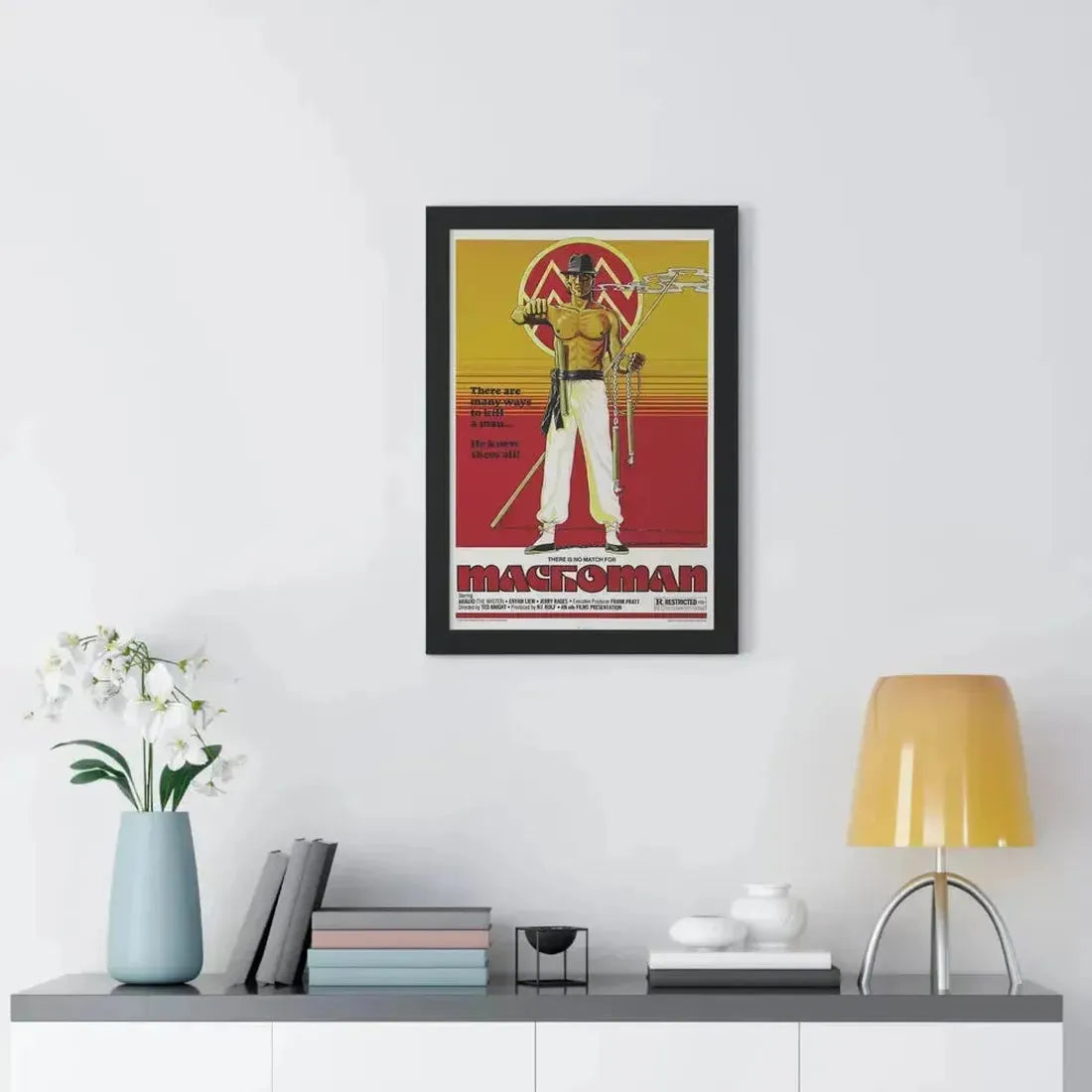 MACHOMAN 1980 - Framed Movie Poster - The Sticker Space