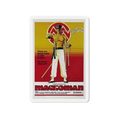 MACHOMAN 1980 Movie Poster - Refrigerator Magnet - The Sticker Space
