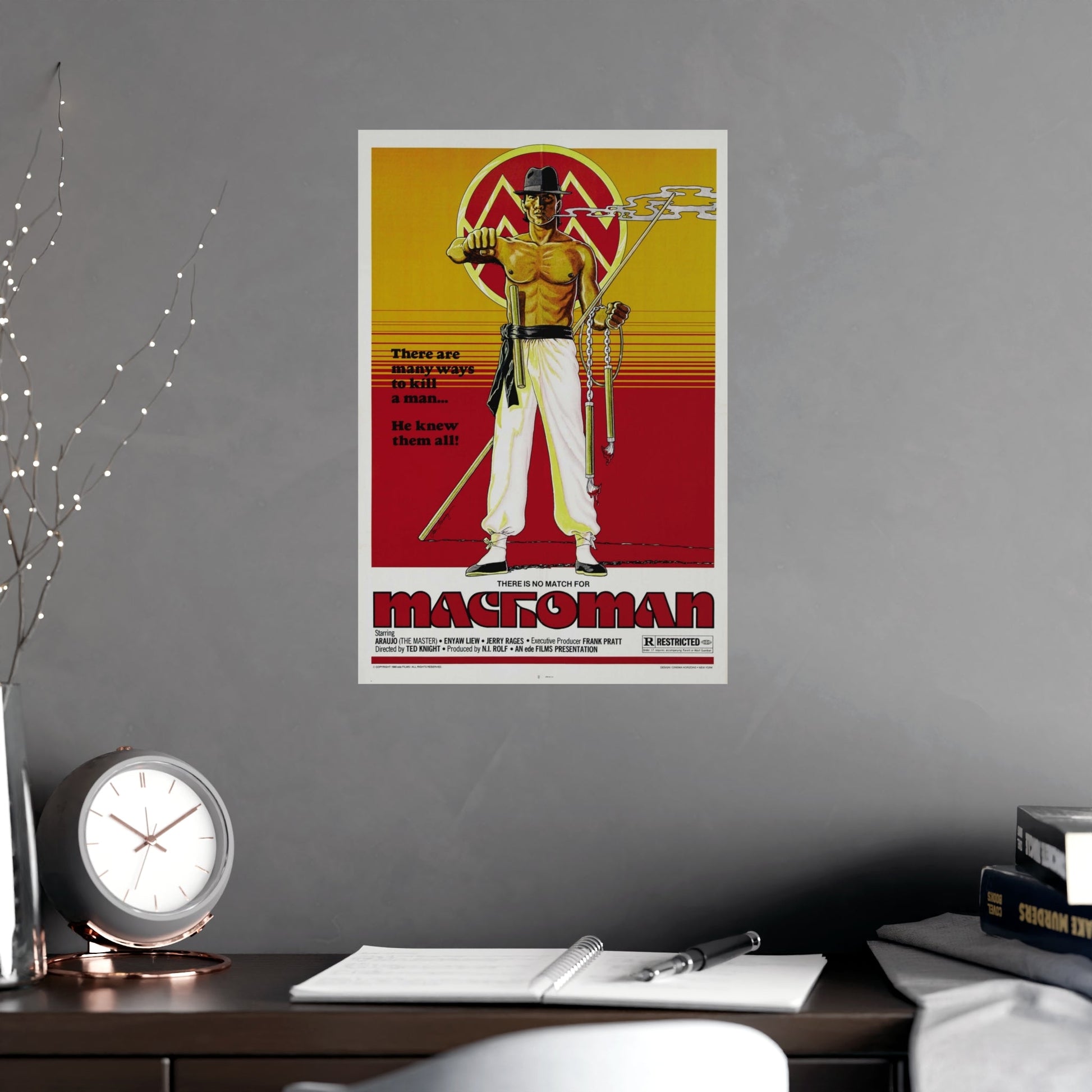 MACHOMAN 1980 - Paper Movie Poster-The Sticker Space