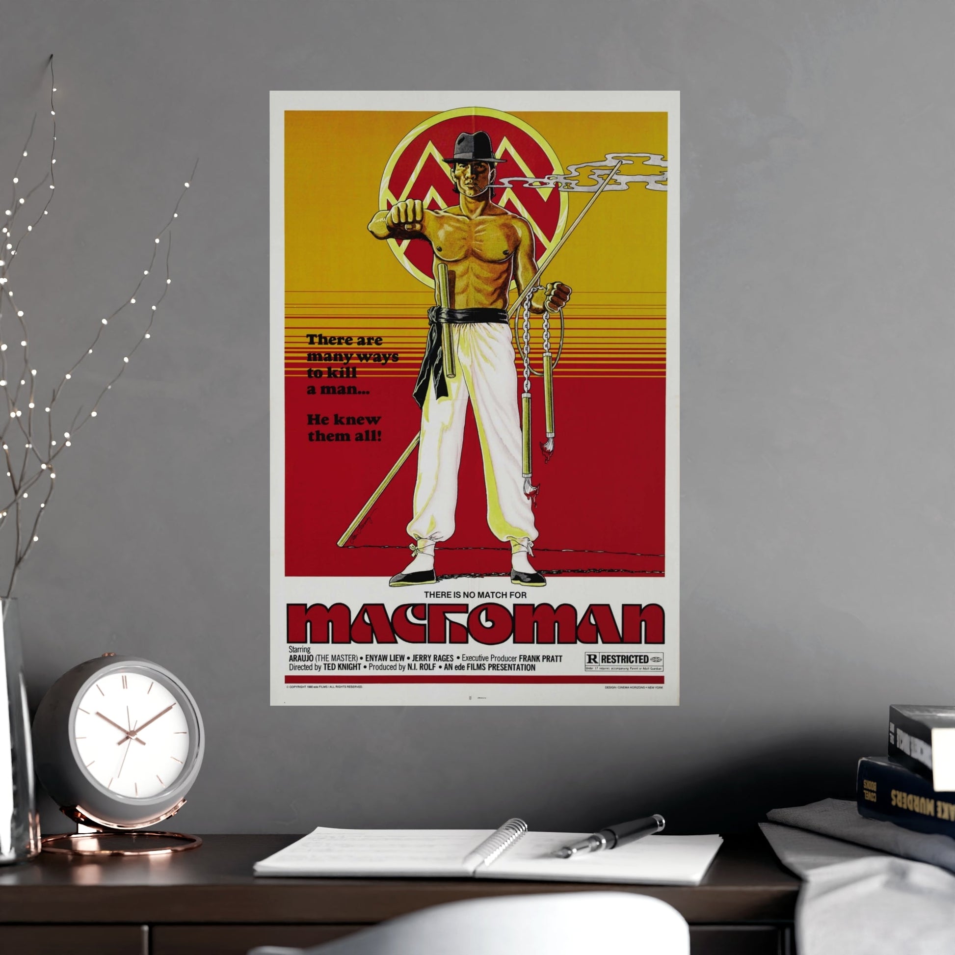 MACHOMAN 1980 - Paper Movie Poster-The Sticker Space