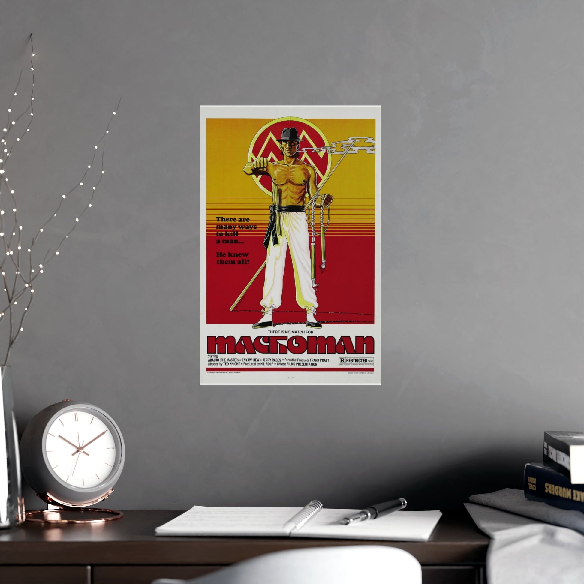 MACHOMAN 1980 - Paper Movie Poster-The Sticker Space