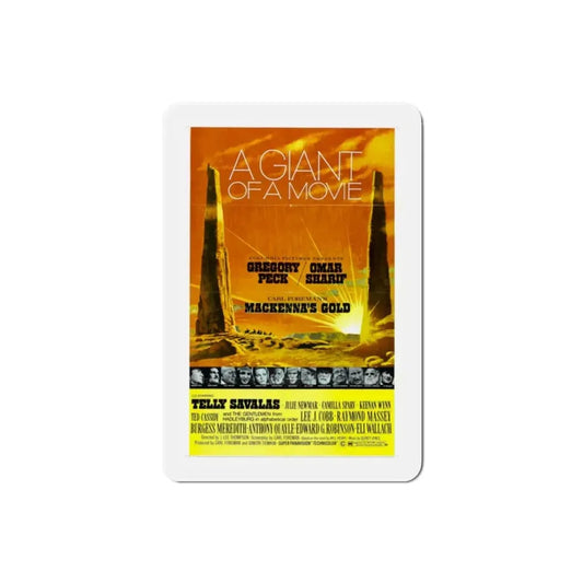 Mackenna's Gold 1969 Movie Poster Refrigerator Magnet 2 Inch - The Sticker Space