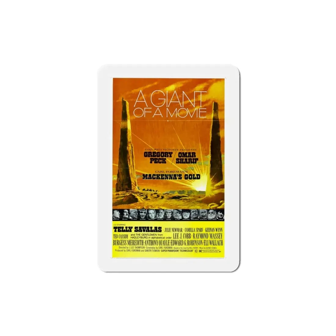 Mackenna's Gold 1969 Movie Poster Refrigerator Magnet - The Sticker Space