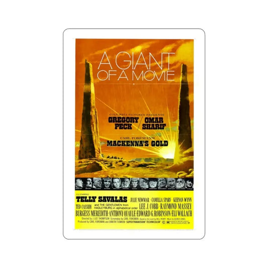 Mackenna's Gold 1969 Movie Poster STICKER Vinyl Die-Cut Decal 2 Inch - The Sticker Space