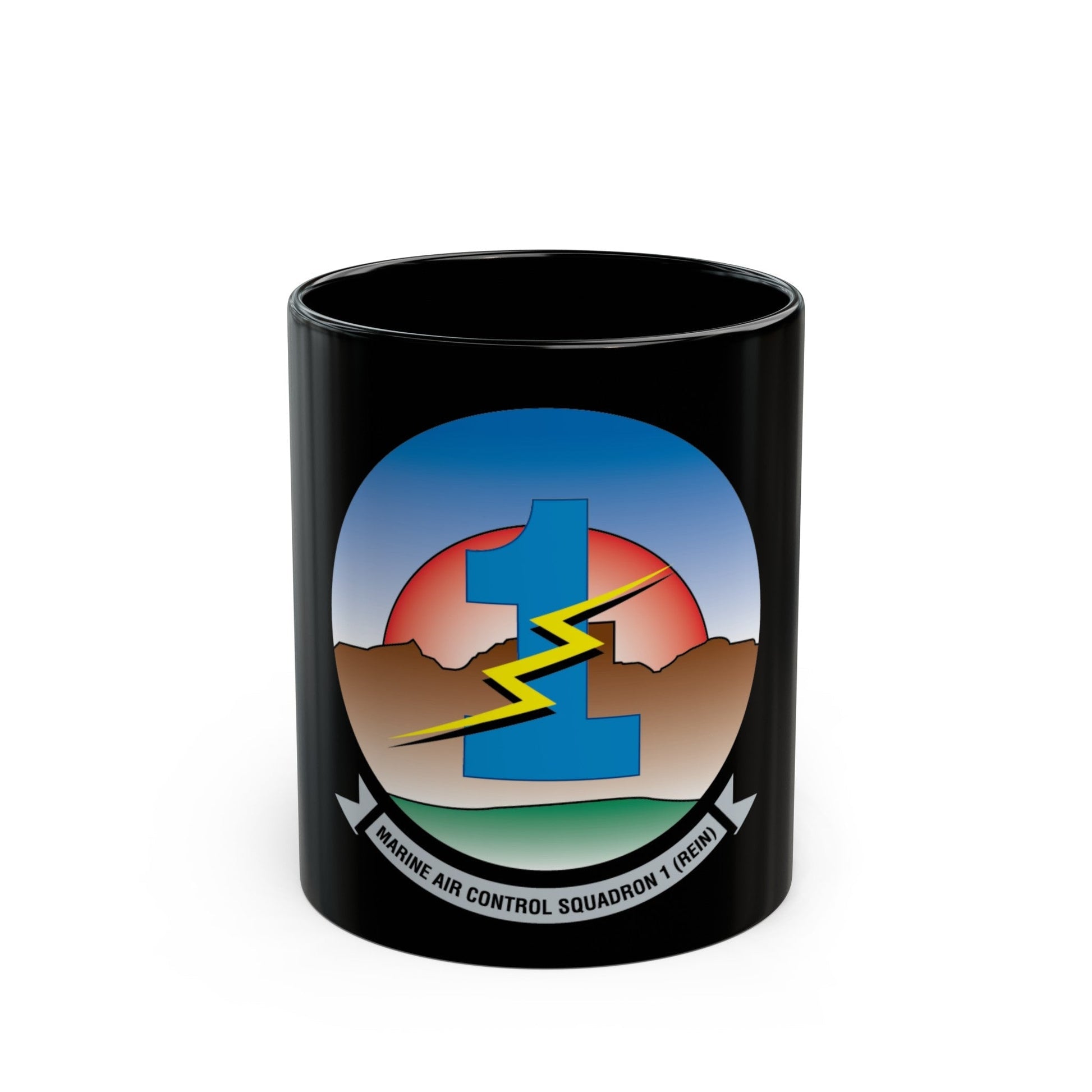 MACS 1 (USMC) Black Coffee Mug-11oz-The Sticker Space