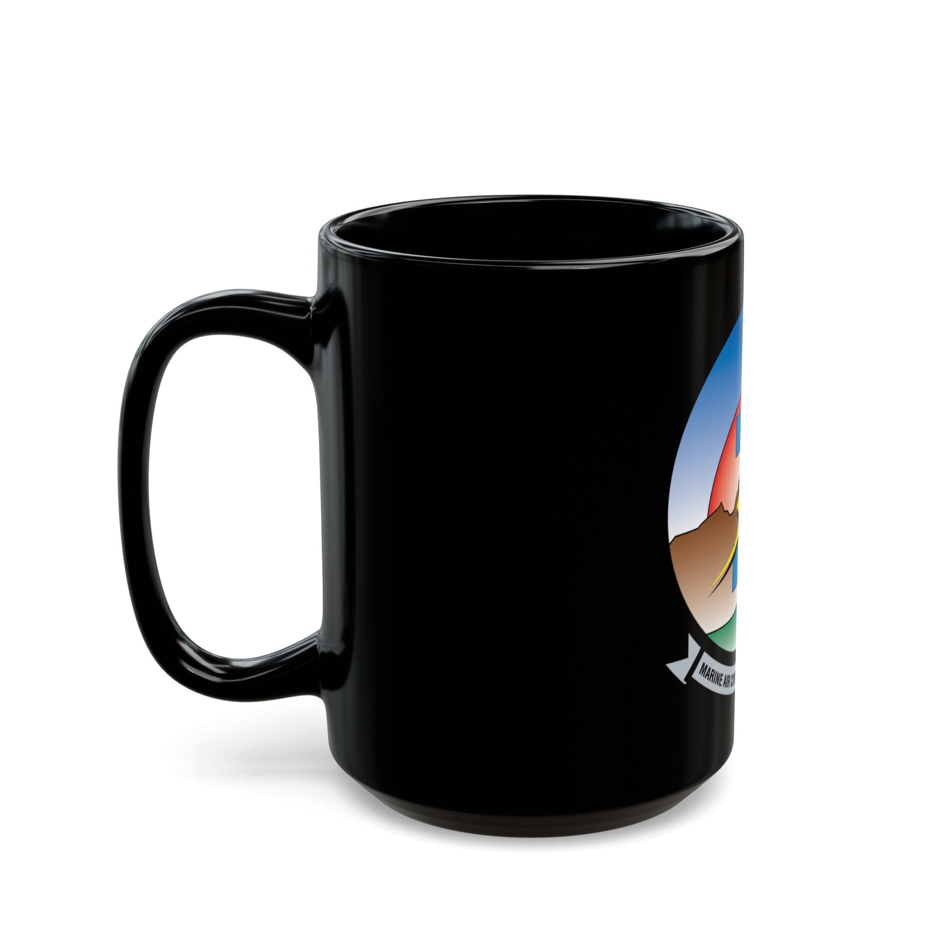 MACS 1 (USMC) Black Coffee Mug-The Sticker Space