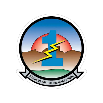 MACS 1 (USMC) Transparent STICKER Die-Cut Vinyl Decal 3 Inch - The Sticker Space