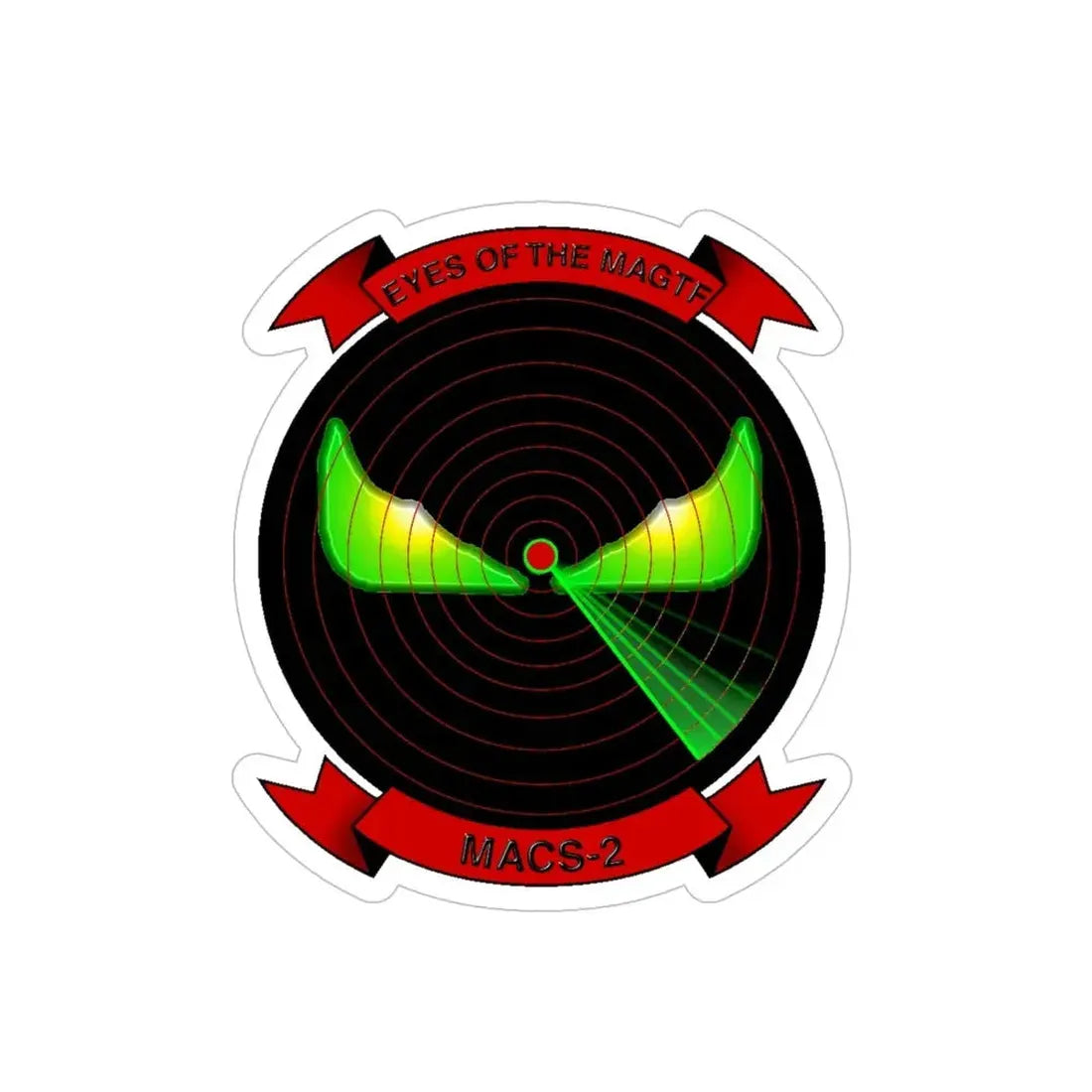MACS 2 Eyes of the MAGTF (USMC) Transparent STICKER Die-Cut Vinyl Decal 6 Inch - The Sticker Space