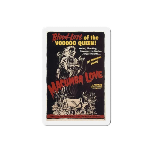 Macumba Love 1960 Movie Poster Refrigerator Magnet 2 Inch - The Sticker Space