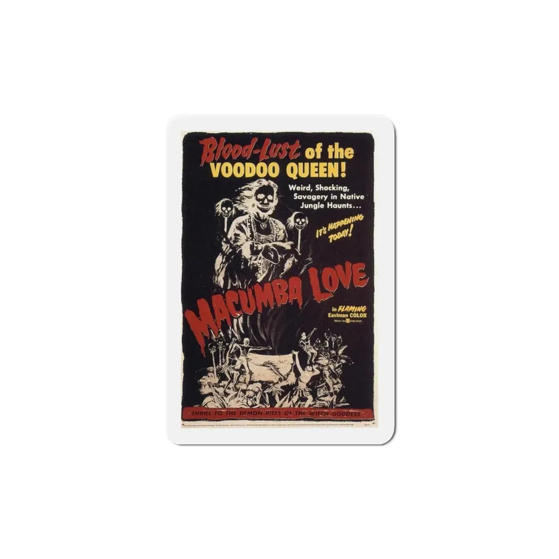 Macumba Love 1960 Movie Poster Refrigerator Magnet - The Sticker Space