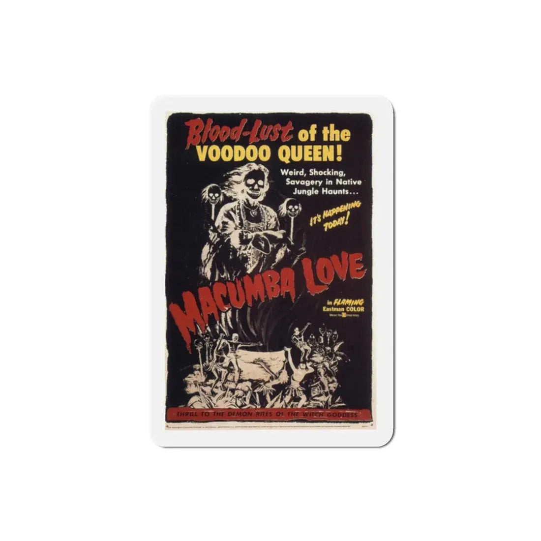 Macumba Love 1960 Movie Poster Refrigerator Magnet - The Sticker Space