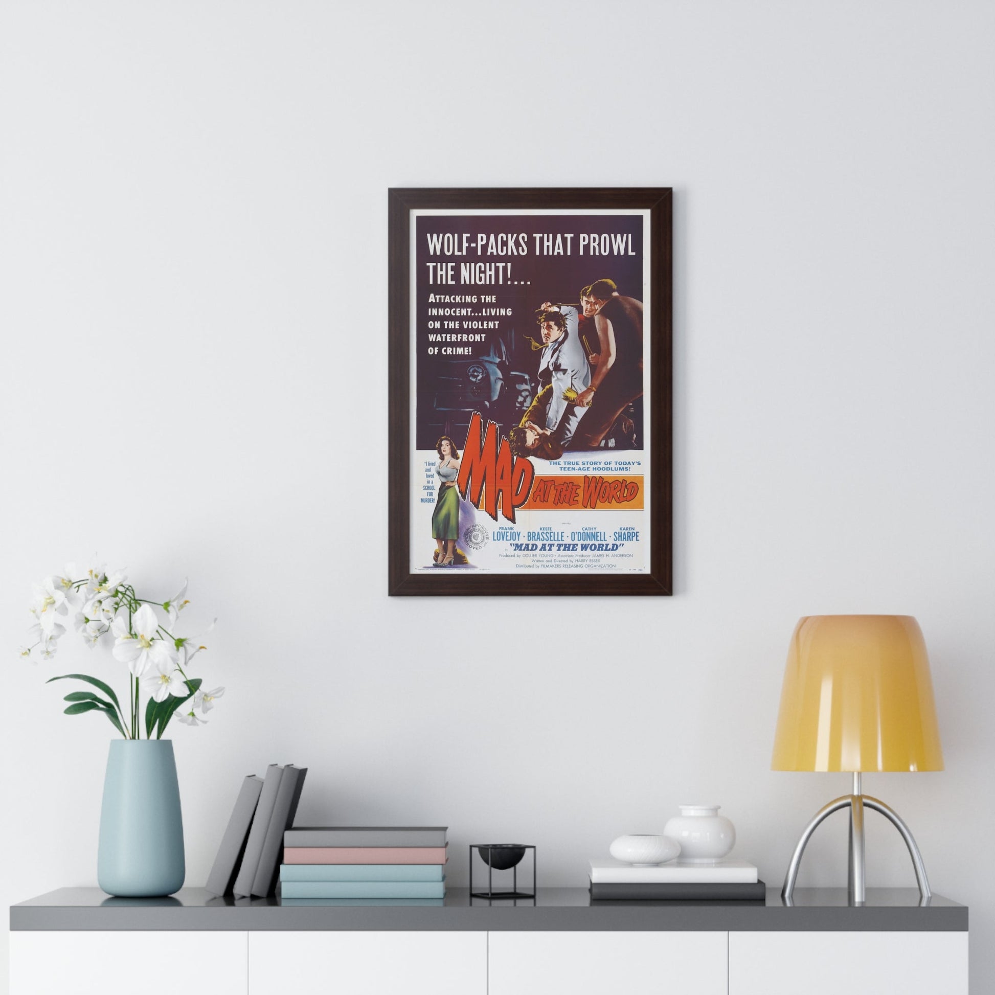 MAD AT THE WORLD 1955 - Framed Movie Poster-The Sticker Space