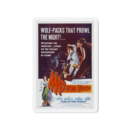 MAD AT THE WORLD 1955 Movie Poster - Refrigerator Magnet - The Sticker Space