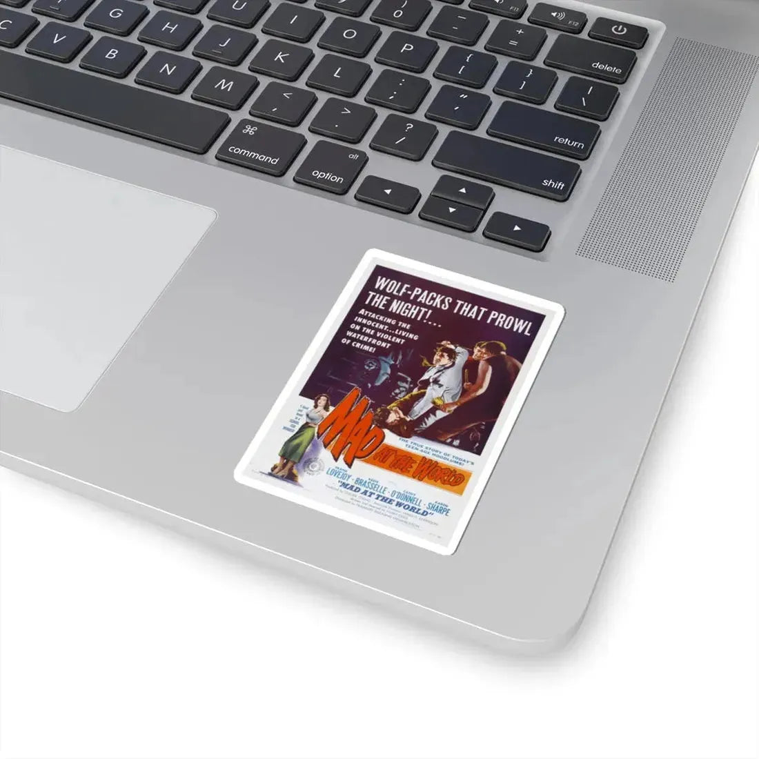 MAD AT THE WORLD 1955 Movie Poster - STICKER Vinyl Kiss-Cut Decal - The Sticker Space