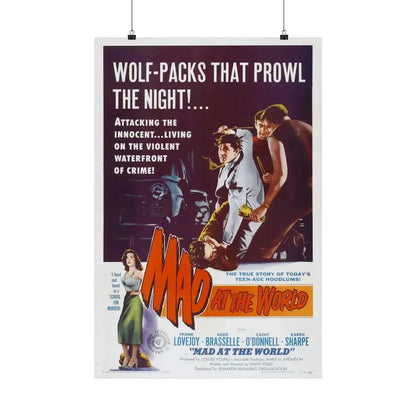 MAD AT THE WORLD 1955 - Paper Movie Poster 20″ x 30″ Matte - The Sticker Space