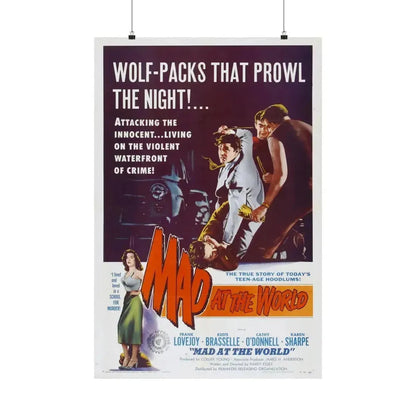MAD AT THE WORLD 1955 - Paper Movie Poster 24″ x 36″ Matte - The Sticker Space