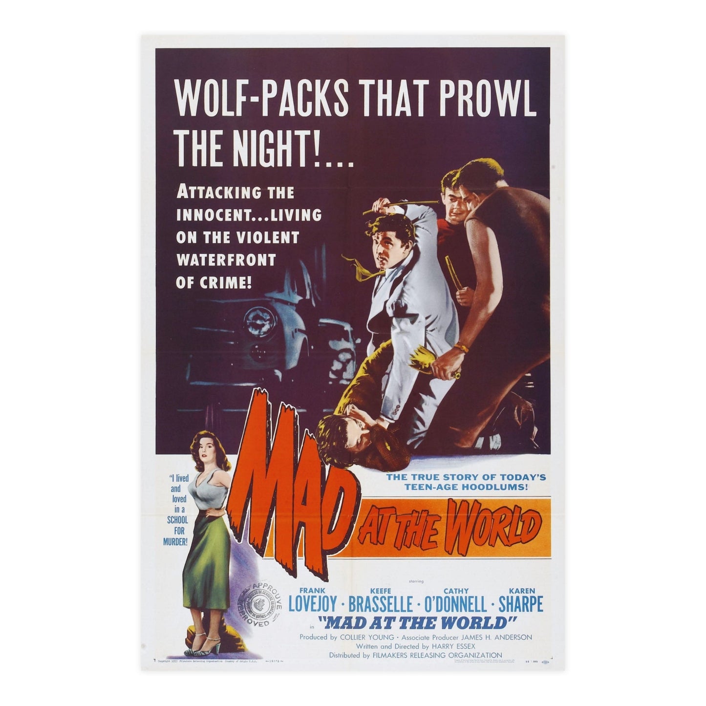 MAD AT THE WORLD 1955 - Paper Movie Poster-24″ x 36″ (Vertical)-The Sticker Space