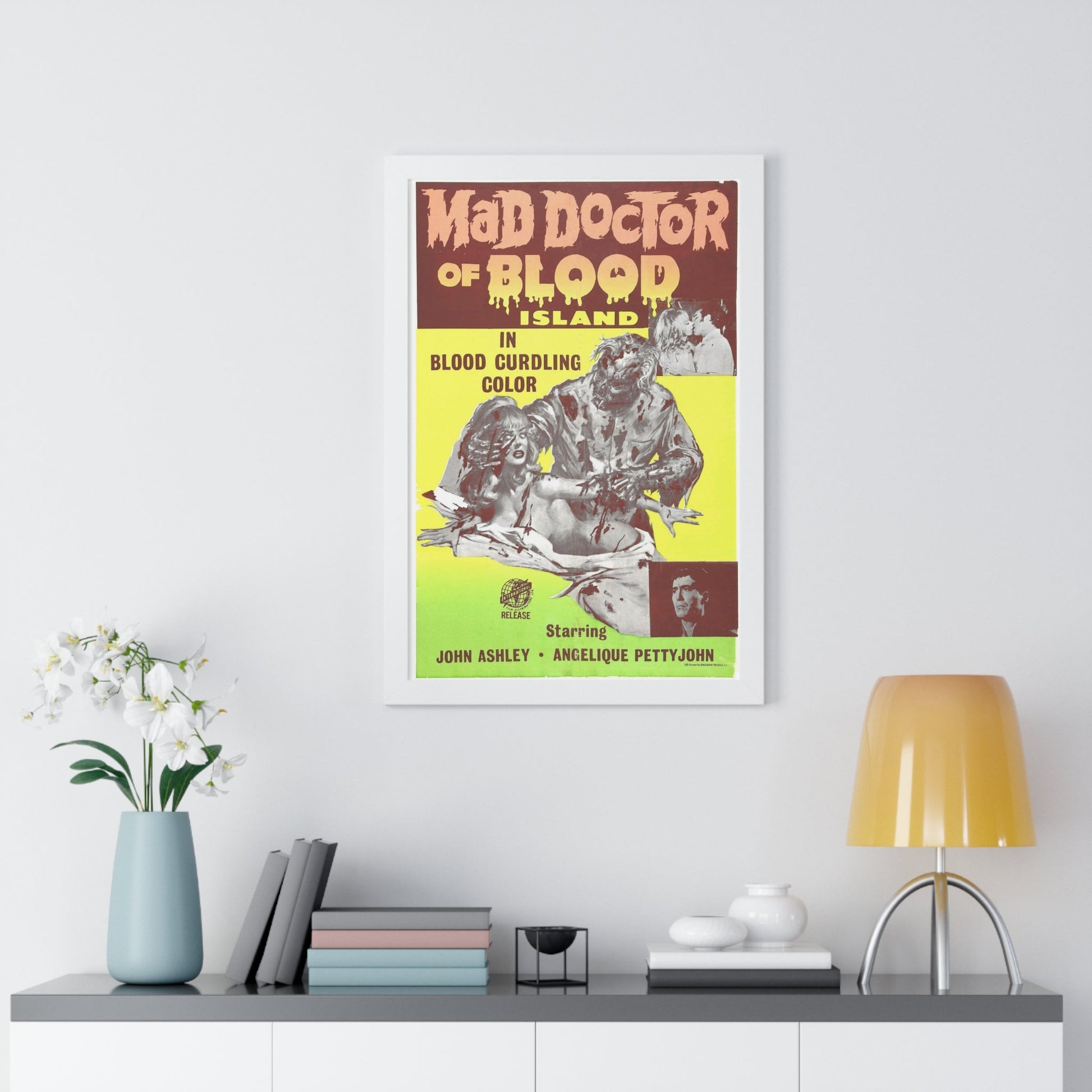 MAD DOCTOR OF BLOOD ISLAND 1969 - Framed Movie Poster-The Sticker Space