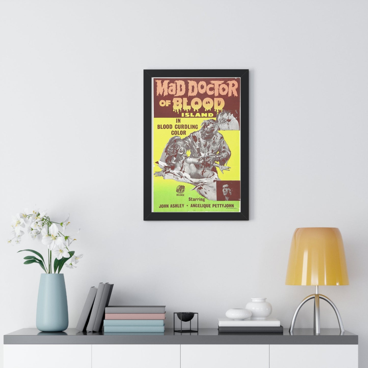 MAD DOCTOR OF BLOOD ISLAND 1969 - Framed Movie Poster-The Sticker Space