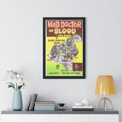 MAD DOCTOR OF BLOOD ISLAND 1969 - Framed Movie Poster-The Sticker Space