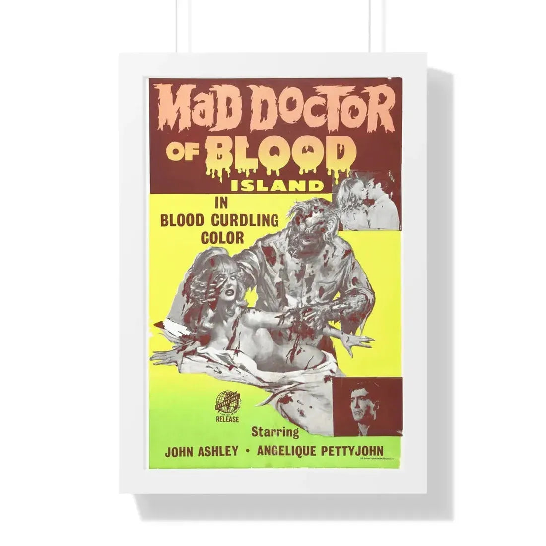 MAD DOCTOR OF BLOOD ISLAND 1969 - Framed Movie Poster - The Sticker Space
