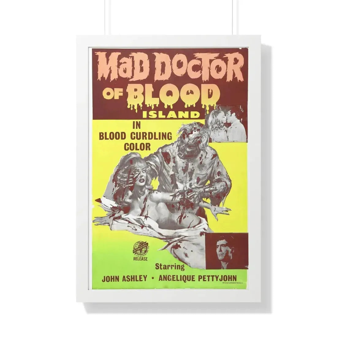 MAD DOCTOR OF BLOOD ISLAND 1969 - Framed Movie Poster - The Sticker Space