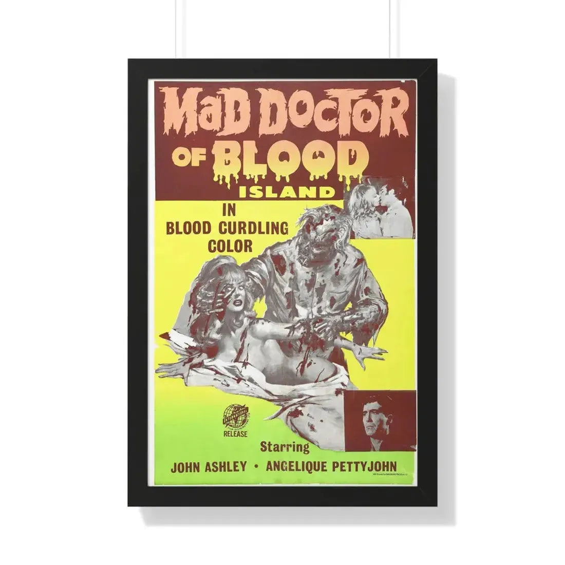 MAD DOCTOR OF BLOOD ISLAND 1969 - Framed Movie Poster - The Sticker Space