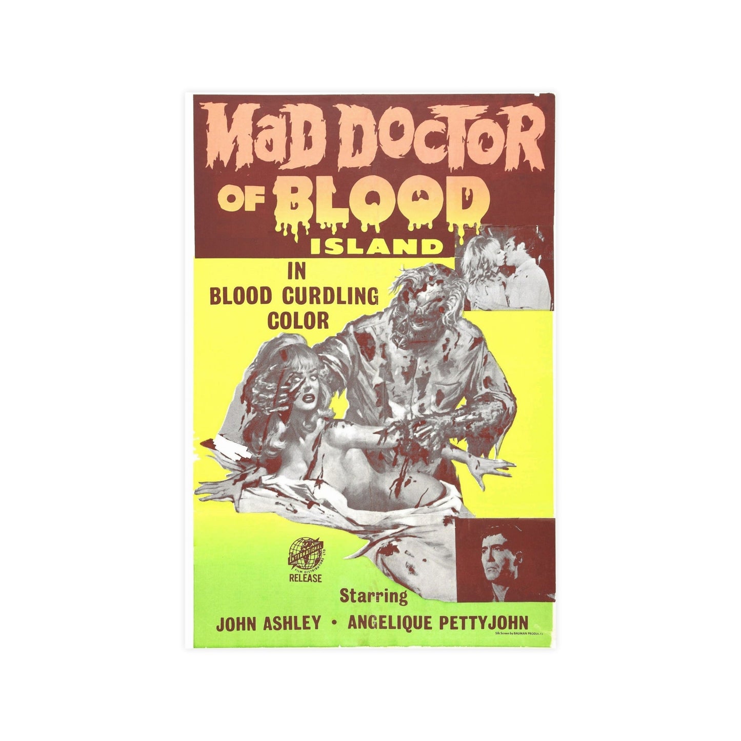 MAD DOCTOR OF BLOOD ISLAND 1969 - Paper Movie Poster-12″ x 18″ (Vertical)-The Sticker Space