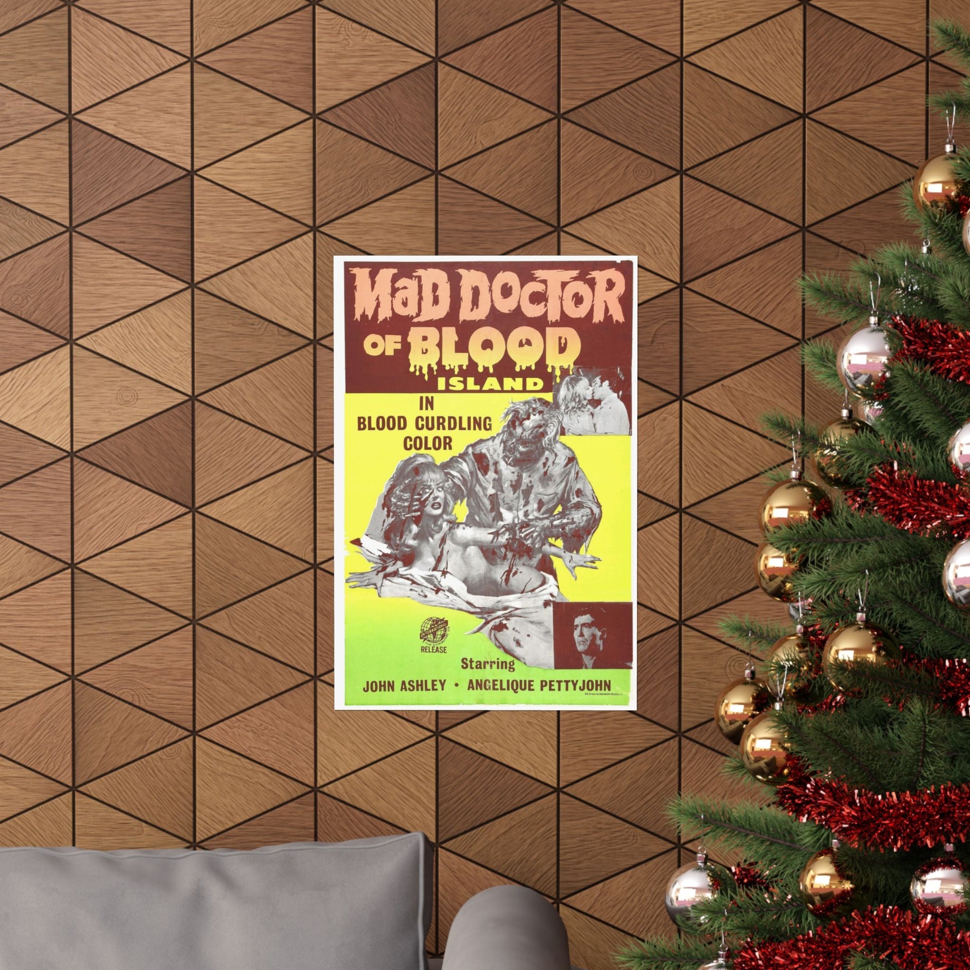 MAD DOCTOR OF BLOOD ISLAND 1969 - Paper Movie Poster-The Sticker Space