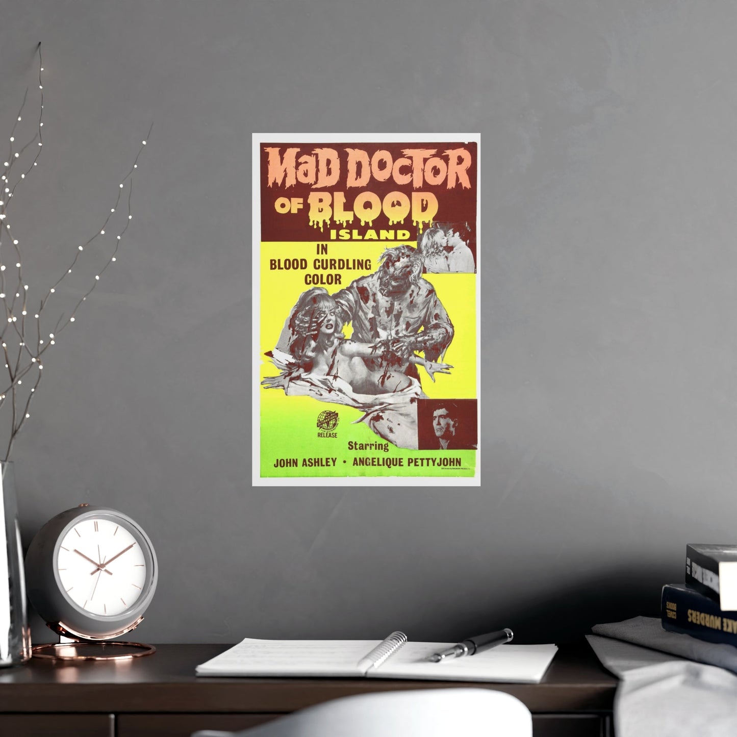 MAD DOCTOR OF BLOOD ISLAND 1969 - Paper Movie Poster-The Sticker Space