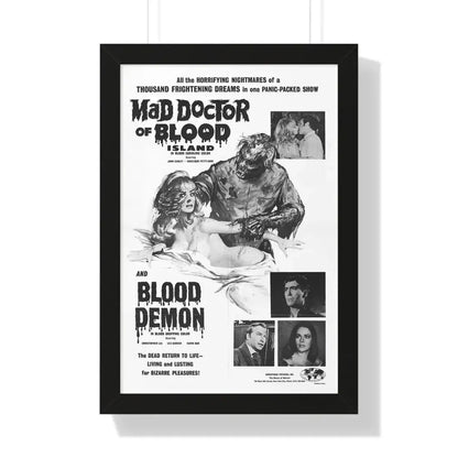 MAD DOCTOR OF BLOOD ISLAND + BLOOD DEMON (2) 1969 - Framed Movie Poster - The Sticker Space