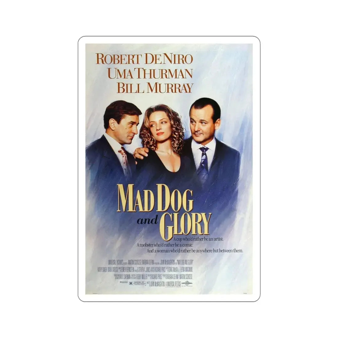 Mad Dog and Glory 1993 Movie Poster STICKER Vinyl Die-Cut Decal - The Sticker Space