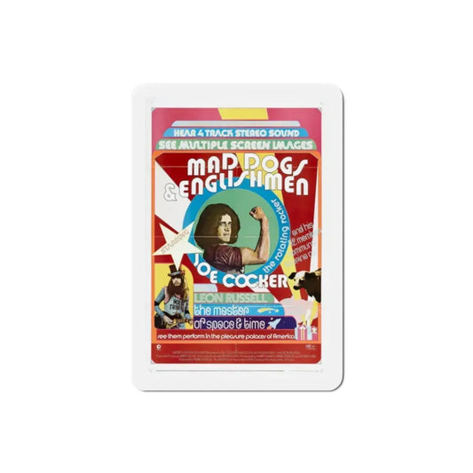Mad Dogs & Englishmen 1971 Movie Poster Refrigerator Magnet 2 Inch - The Sticker Space
