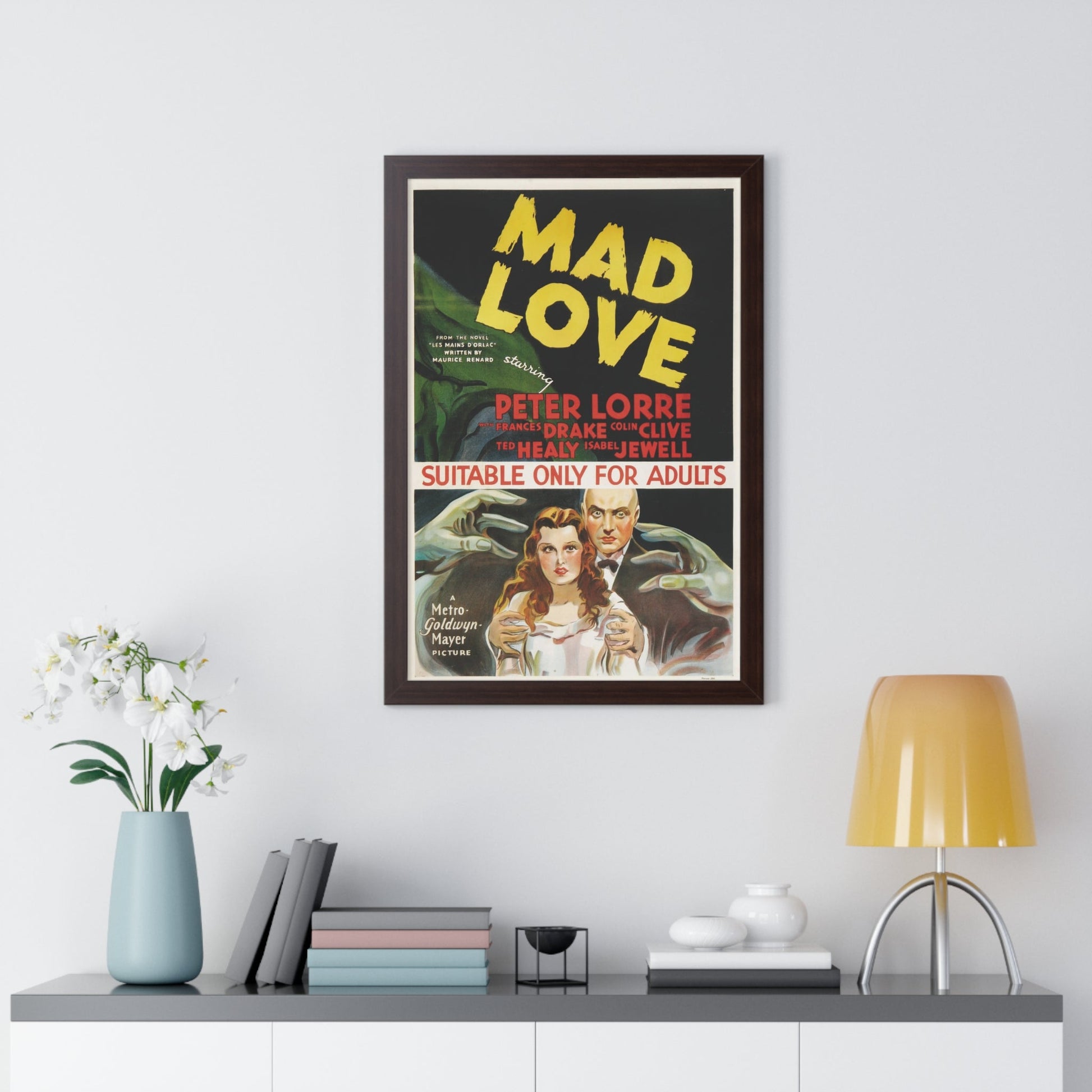 MAD LOVE 1935 - Framed Movie Poster-The Sticker Space