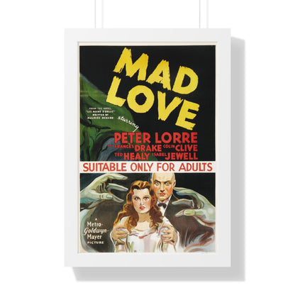 MAD LOVE 1935 - Framed Movie Poster-16″ x 24″-The Sticker Space